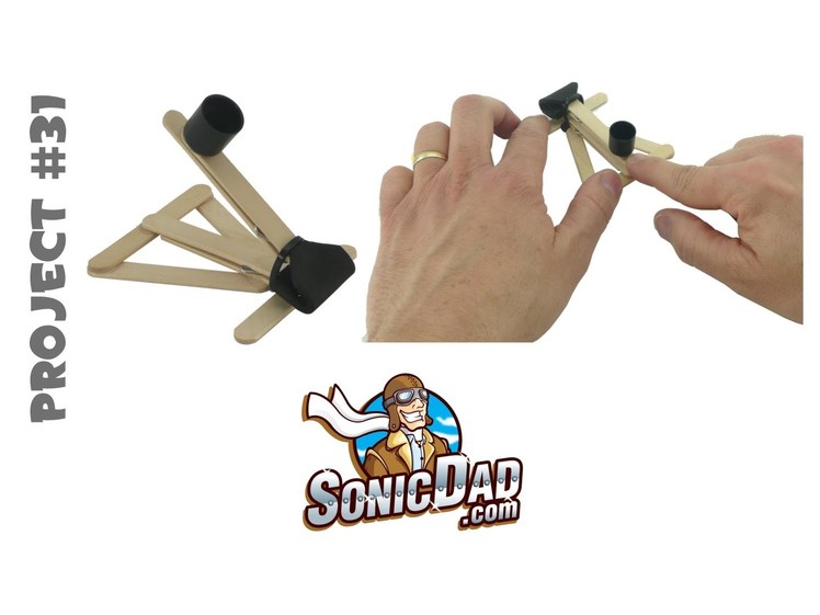 Mini Binder Clip Catapult - SonicDad Project #31