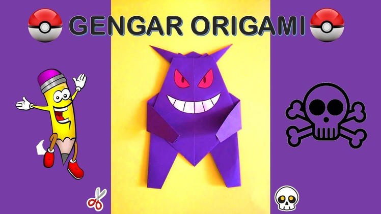 Origami Pokemon GENGAR fácil de hacer