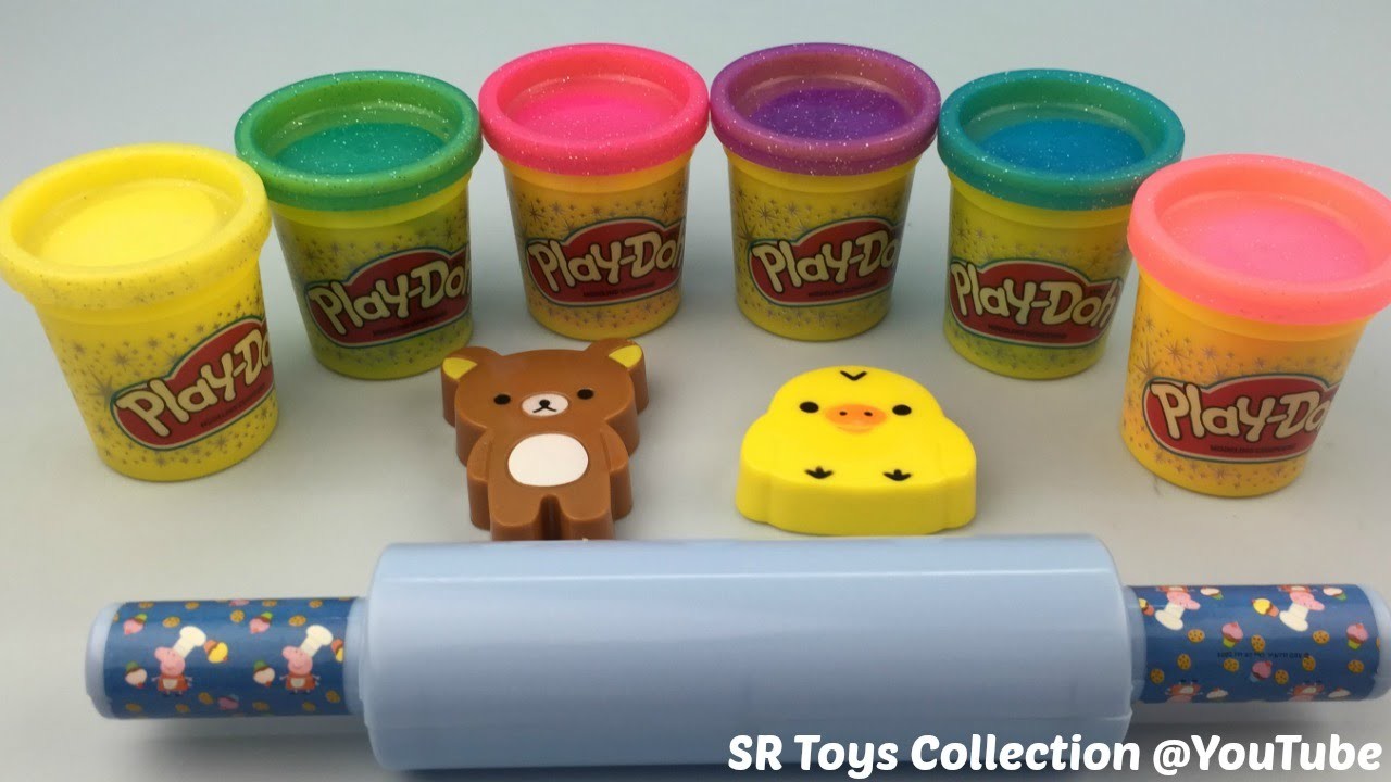 Play Doh Sparkle With Teddy Bear Mold Fun And Creative For Kids