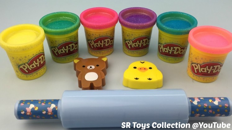 Play Doh Sparkle with Teddy Bear Mold Fun and Creative for Kids