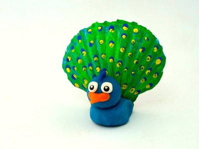 Play-dough Peacock | Crafts for Kids