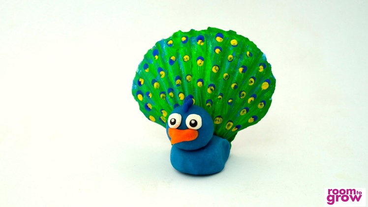 Play-dough Peacock | Crafts for Kids