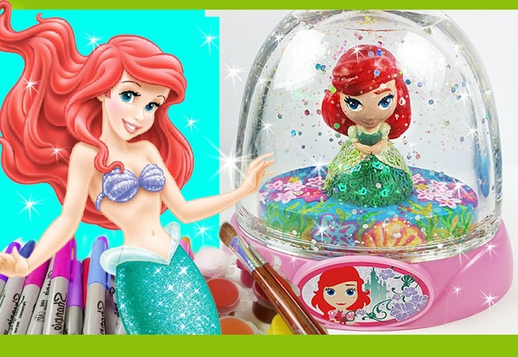 PRINCESS ARIEL GLITZI GLOBES inspired. Paint your own glitter dome