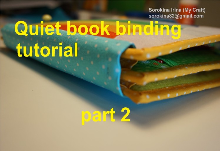 Quiet book binding tutorial. Part 2