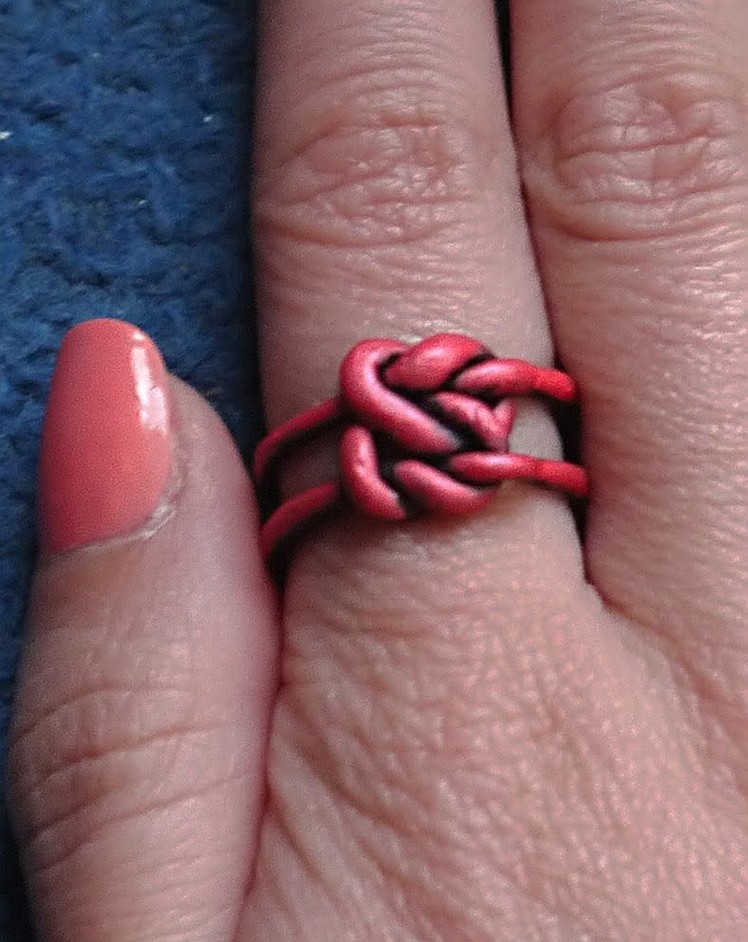 Tutorial: Celtic Heart Ring. Polymer Clay Ring 11