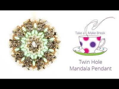 Twin Hole Mandala Pendant | Take a Make Break with Debbie Bulford