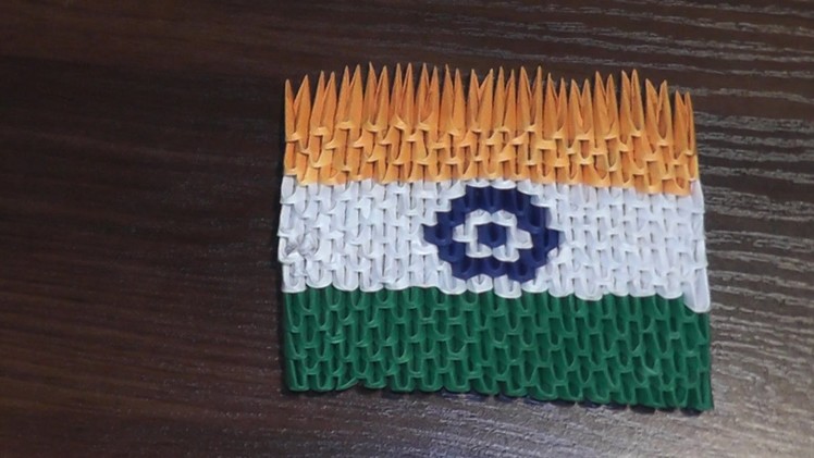 3D origami flag of India (Indian flag) Tutorial