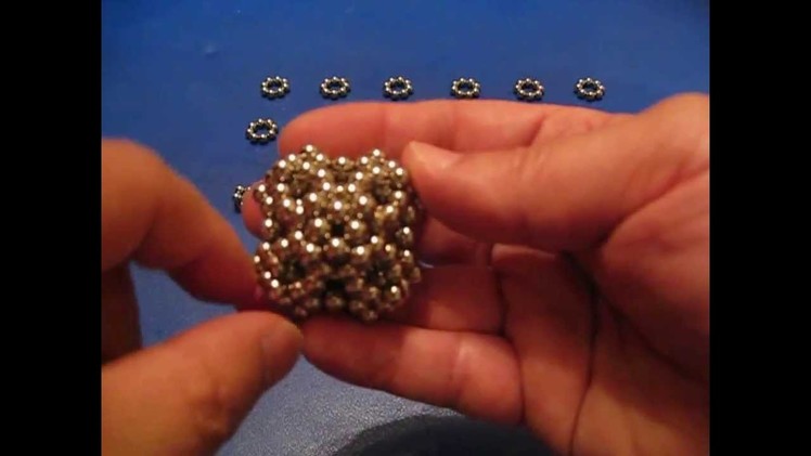 48-ball sphere & extended bridged variation tutorial made out of Zen Magnets