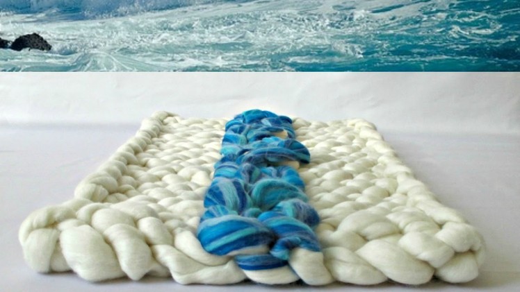 Arm Knitting: Ocean Wave Rug Tutorial Part 1