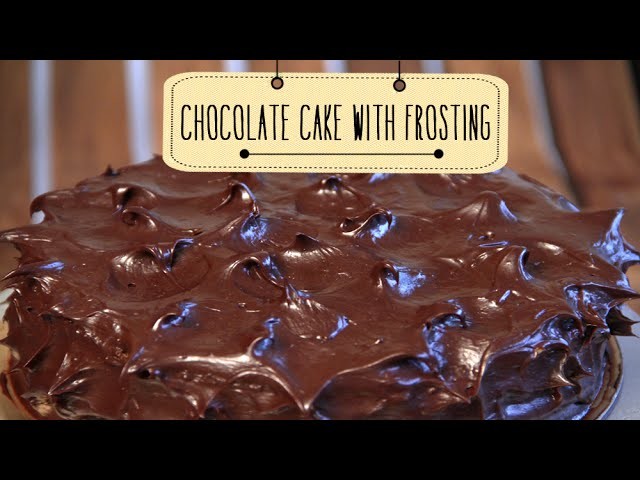 Chocolate Cake With Frosting | Easy Chocolate Dessert Cake Recipe | Beat Batter Bake With Priyanka
