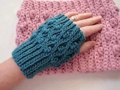 Crocheted glove  without fingers