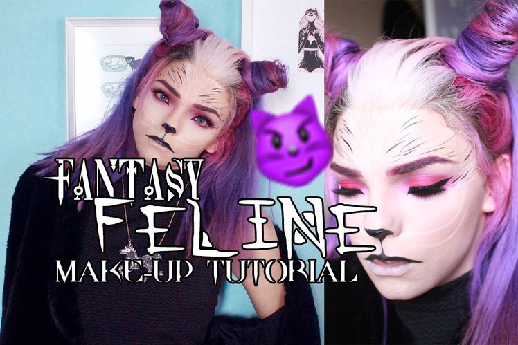 Fantasy Feline Make-up and Hair - Halloween.Cosplay