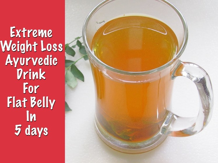Fat Cutter Drink For Extreme Weight Loss - Get Flat Belly In 5 Days With Turmeric & Curry Leaves Tea