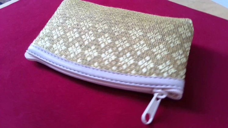 Gold Coin Pouch Change Purse Small Bag Thai Pattern Embroidery