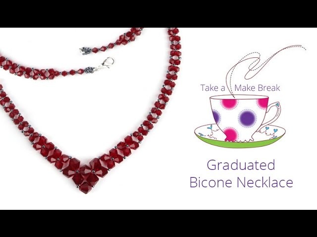 Graduated Bicone Necklace | Take a Make Break with Sarah