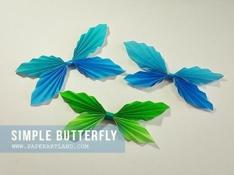 How to Make a Cute Origami | Simple Butterfly (Mariposa de Papel)