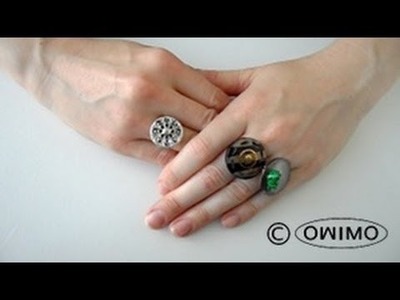 How to make Button Rings - OWIMO Design Upcycling