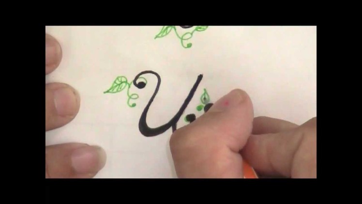 How to write in crusive fancy - beautiful cursive letters