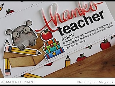 Mama Elephant Page Huggers Card