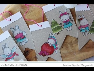 Mama Elephant Pix's Happy Holiday Gift Tags