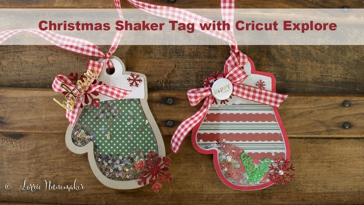 Mitten Shaker Tag with the Cricut Explore