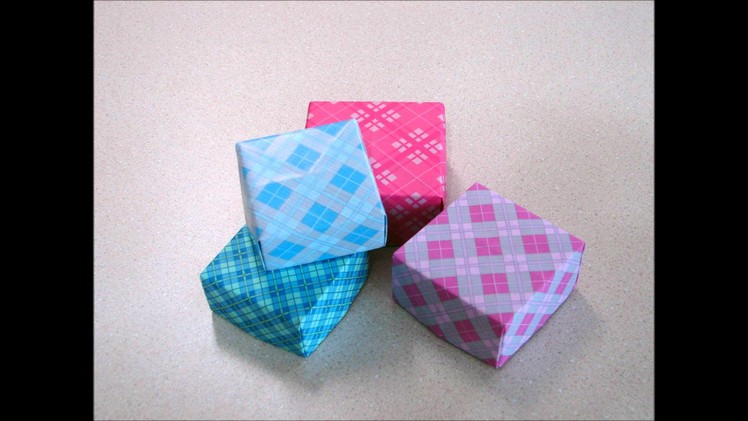 Origami- Masu box from Rectangular Sheet