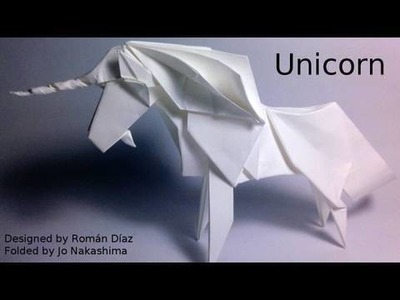 Origami Unicorn (Román Díaz) - not a tutorial