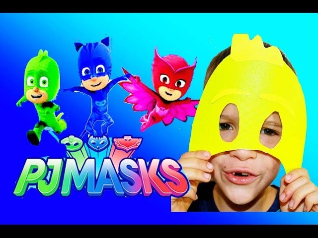 PJ MASKS Disney DIY PJ Masks with Blaze and Paw Patrol Video Adventure KIDS Superhero Mask Toy