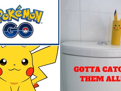 Pokemon on Toilet Pokemon Go - Pikachu - Toilet Paper Roll Crafts