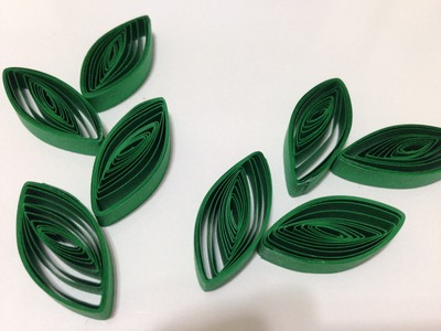 Quilling leaves with swekers