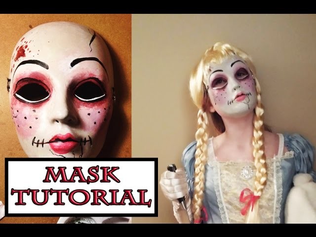 Scary Doll Mask Tutorial (with paint)