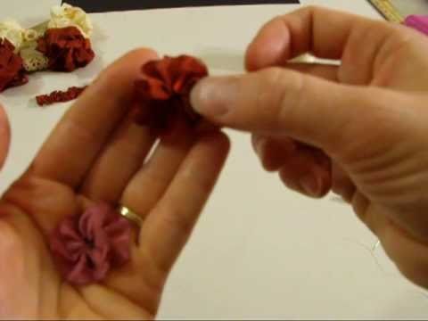 Seam Binding - Crinkle Ribbon Flower
