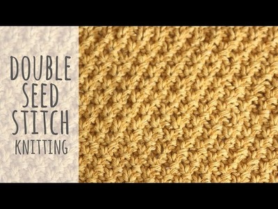 Tutorial Knitting Double Seed Stitch