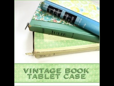 Vintage Book Tablet Case Tutorial