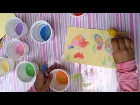 Butterfly Sand Painting - Paint With Sand Craft Kit For Kids