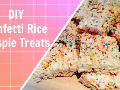 DIY Confetti Rice Krispie Treats