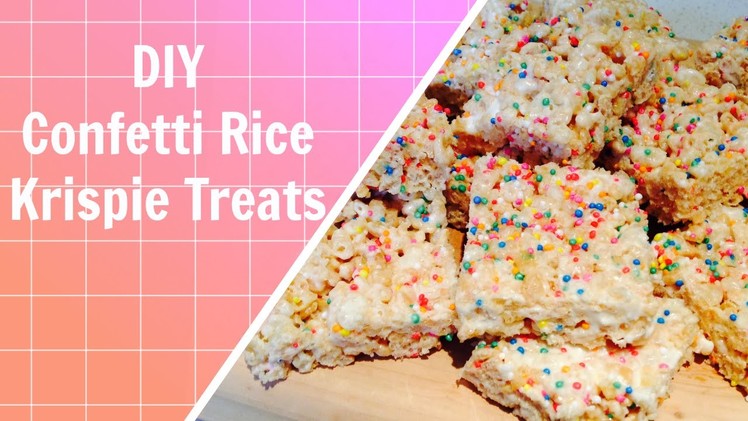 DIY Confetti Rice Krispie Treats