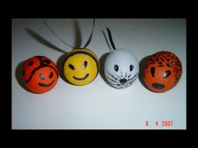 DIY - Easter Eggs, animals and flowers painting
