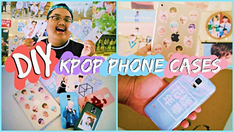 DIY KPOP Phone Cases! (BTS, EXO, etc.) | KPOPAMOO
