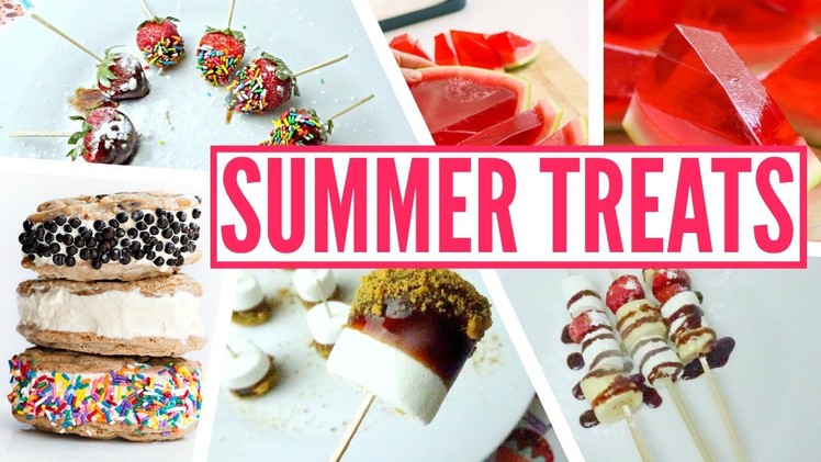 DIY Pinterest Summer Treats | Jelly Watermelon, Smores Pop, Ice Cream Cookie