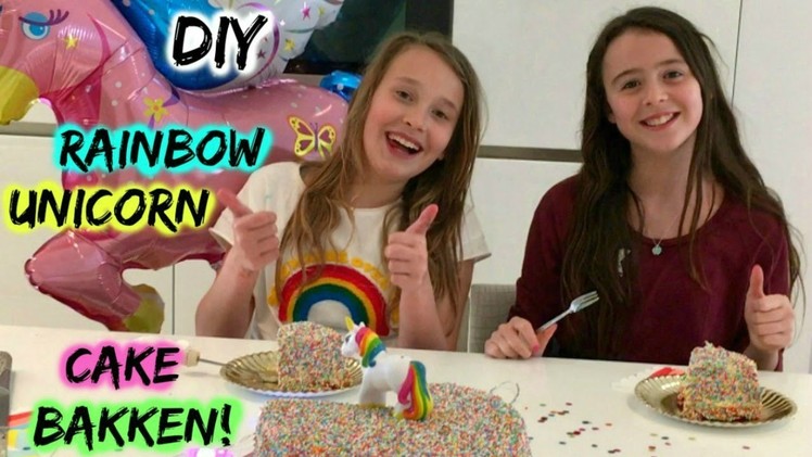 DIY Rainbow Unicorncake bakken met Girlys blog!