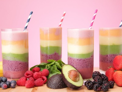 How to Make A Healthy Rainbow Smoothie