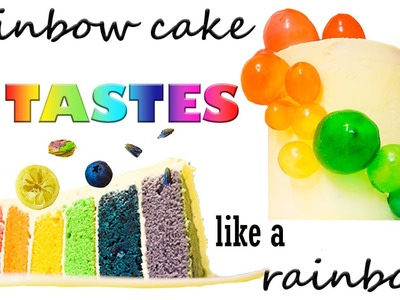 How to make a Rainbow cake that TASTES like a rainbow