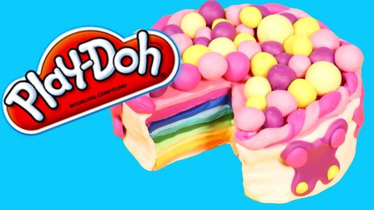 How to Make your own *Play Doh* Rainbow Cake!!!!!!