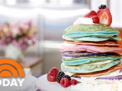 Make Mom A Unique Rainbow Pancake Cake For Mother’s Day | TODAY