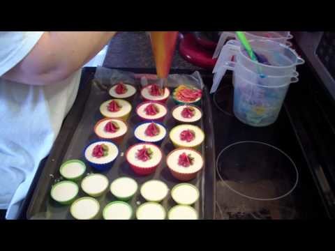 Making Fruit Loops Rainbow Cupcake Soaps