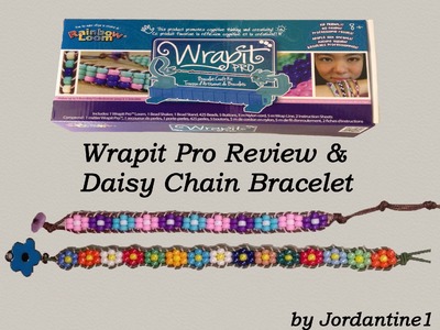 New Rainbow Loom Wrapit Pro Review & Daisy Chain Flower Beaded Bracelet Tutorial HD