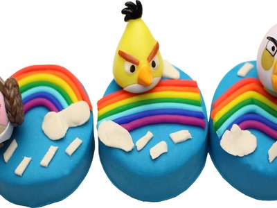 PLAY DOH CAKE RAINBOW & Angry Birds
