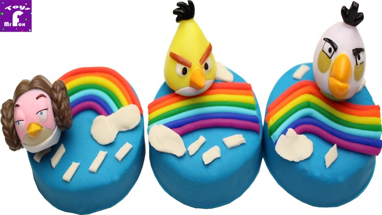 PLAY DOH CAKE RAINBOW & Angry Birds