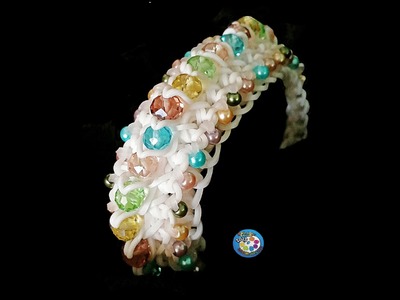 Rainbow Loom Bracelet "MAY FLOWER" (Original Design) (ref #5ee)
